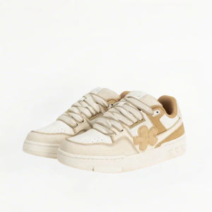 WE FLOWER Board Shoes Milk Tea