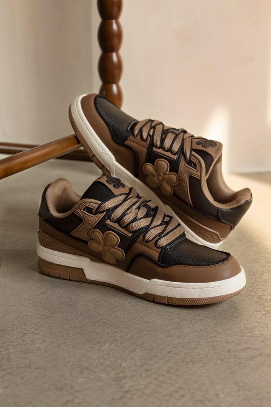 WE FLOWER Board Shoes Moussy Brown