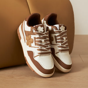 WE FLOWER Board Shoes Milk Coffee