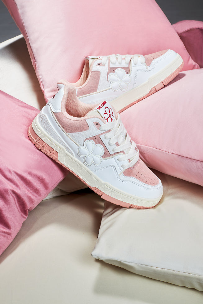 WE FLOWER Board Shoes Mousse Pink