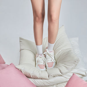 WE FLOWER Board Shoes Mousse Pink