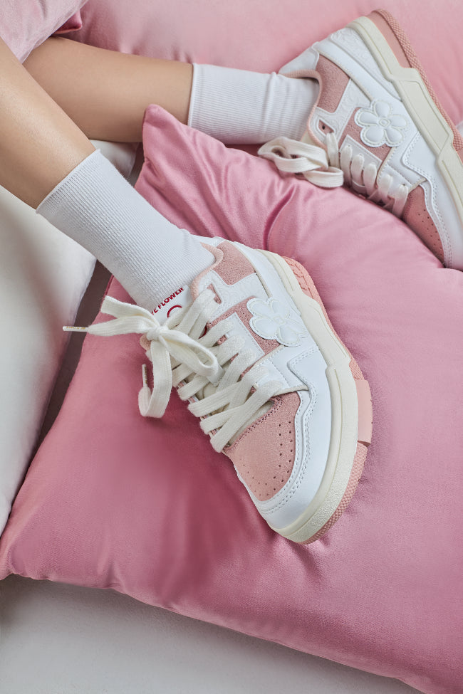 WE FLOWER Board Shoes Mousse Pink