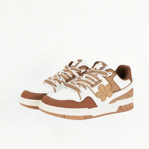 WE FLOWER Board Shoes Milk Coffee